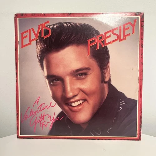 Vintage Elvis Presley A Valentine Gift For You 12" Red Vinyl LP 1985 RCA Rock
