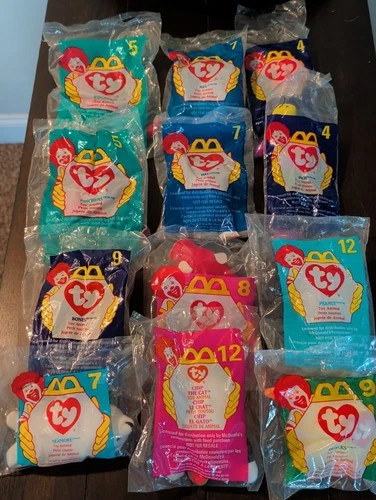 VTG - Lot of 12 McDonald's Ty Teenie Beanie Babies – 1990s TY Collectibles