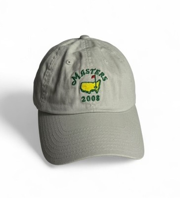 The Masters 2008 Khaki Strapback Hat Augusta National American Needle