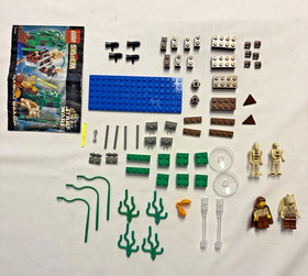 LEGO Star Wars 7121 Naboo Swamp 100% Complete w/ Minifigs & Instructions - 1999