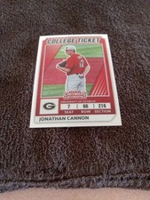 2022 Panini EEE College Ticket Jonathan Cannon Georgia Bulldogs Card CTO-36