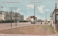 DSWA AK  Poststra&szlig;e in S'mund mit Trolly der Stadtbahn, mit  Army Base 6 Stempe