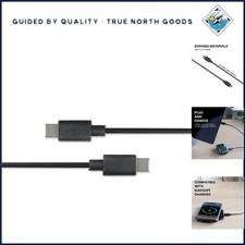 3ft USB C Male Cable for Fast Data Transfer and Device Charging, Portable Design