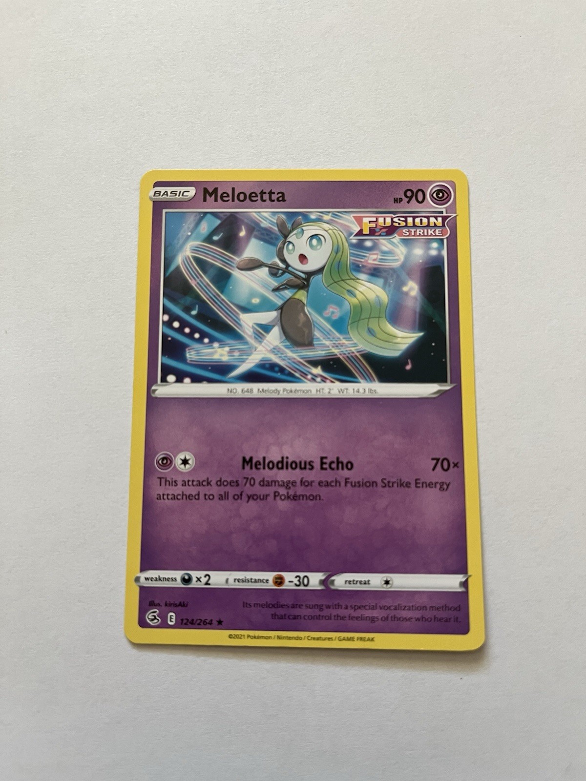 Meloetta 124/264 Swsh08: Fusion Strike Regular