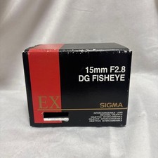 SIGMA 15mm F2.8 EX DG Diagonal Fisheye Lens for Nikon Excellent Condition