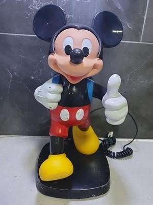 Vintage 1980er Disney Mickey Mouse Festnetztelefon von Tyco getestet funktioniert