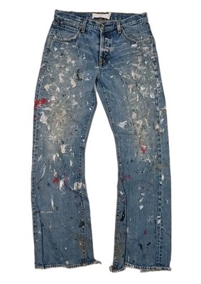 Painters Distressed Jeans Rare 30×30 One Of A Kind USA Made Statement Denim 