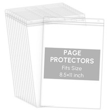 20 Pcs Heavy Duty Sheet Protectors 8. 5 x 11 Inch Waterproof 13.2 x 8.75 inch