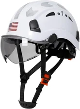 Casco de seguridad ABS ajustable para construcción y escalada talla única US NEW