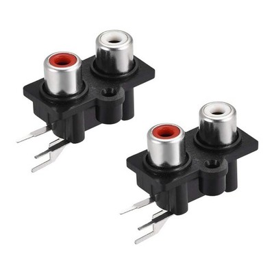 Hochwertige 2x RCA Female Buchsen Panel Montage für Audio Video Anschlüsse