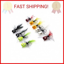 Fly Fishing Poppers, Topwater Fishing Lures Bass Crappie Bluegill Sunfish Panfis