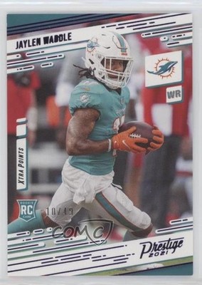 2021 Panini Chronicles Xtra Points Purple 10/49 Jaylen Waddle #213 RC qf4