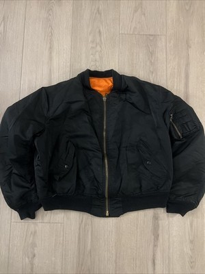 Vintage 70/80s GENUINE US ALPHA INDUSTRIES MA-1 Bomber Jacket Size XL