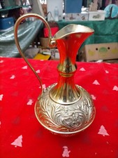 ANTICA BROCCA ORNAMENTALE IN METALLO LUCIDO DORATO