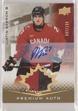 2021 Upper Deck Team Canada Juniors 47/199 Tier 1 Justin Barron Patch Auto 1qx8