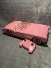 Barbie The Movie Hot Wheels RC Corvette Toy Car 2022 Mattel Remote Works Great