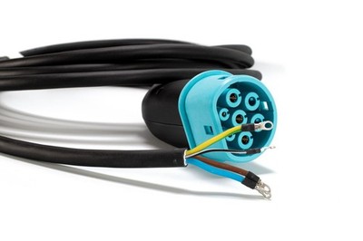 Typ 2 Ladestecker Elektro-Auto EV 5 m Ladekabel 20A schwarz (1m=7 )