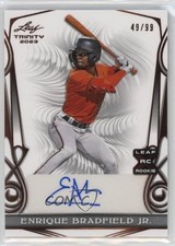 2023 Leaf Trinity Bronze /99 Enrique Bradfield Jr #BA-EBJ Auto 1da