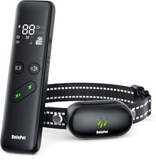 Delupet Dog Shock Collar - Electric Dog Training Collar with Remote 1600FT, Rech