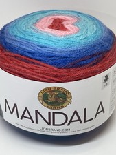 Lot 2 Lion Brand Mandala Yarn. Color: PHOENIX. 150g Each Cake. Preowned New