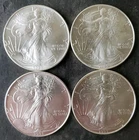 Lot of Four 1993 $1 American Silver Eagle Dollars