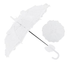 White Mini Bridal Lace Umbrella For Wedding Photography Prop Trending