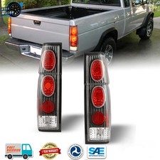 Pair Tail Lights For 1986-1997 Nissan Pickup D21 Hardbody Black Rear Brake Lamps Pair Tail Lights For 1986-1997 Nissan Pickup D21 Hardbody Black Rear Brake Lamps