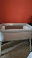 Airclub Bassinet Bedside Sleeper, Baby Bed Crib for Newborn Grey