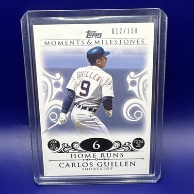 2008 Topps Moments & Milestones Tigers Carlos Guillen 17 Home Runs /150 #50