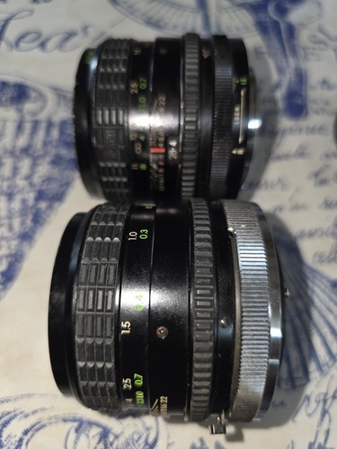 Konica Ar & Canon Fd Sigma Mini Wide Lenses 28/2.8 Macros 1:4.5, AS-IS Hazy. - Picture 6 of 9