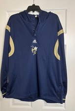 Adidas Georgia Tech Long Sleeve Hoodie Shooter Shirt HN7661 Mens Size XL NWT