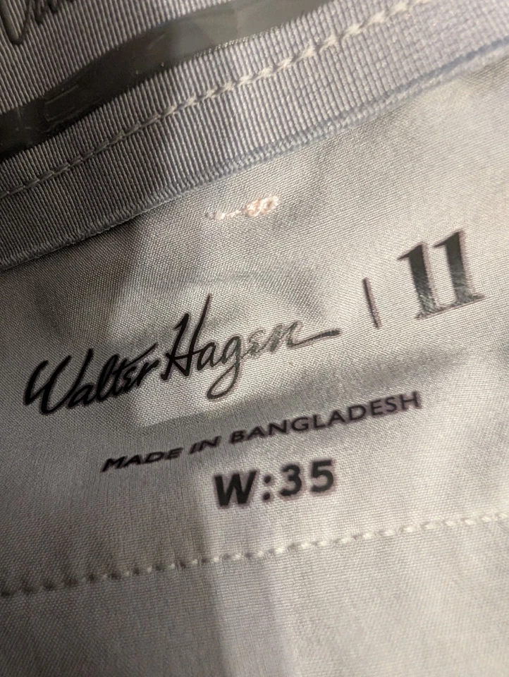 Walter Hagen 11 Men’s Golf Shorts Pink Size 35 Flat Front Performance Polyester - Image 3 of 4