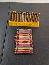VTG Lot of 35 CRAYOLA Crayons Rare Retired Discontinued Colors Wrappers Intact