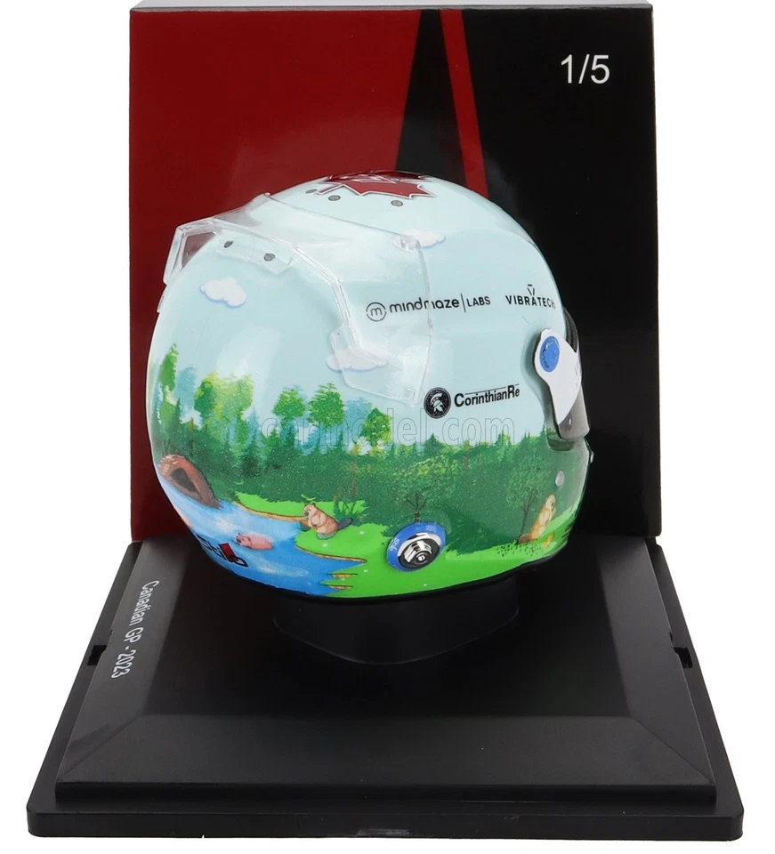 MODELLISMO F1 STATICO SPARK CASCO ALFA ROMEO VALTTERI BOTTAS CANADA GP 2023 1/5 - Immagine 2 di 4