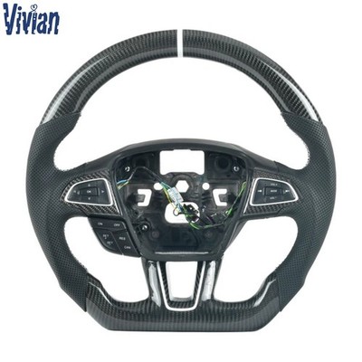 Customized Carbon Fiber Steering Wheel for Ford Focus MK2 MK3 ST RS 15-18