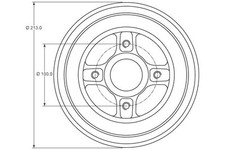 Tambour de frein Renault MODUS