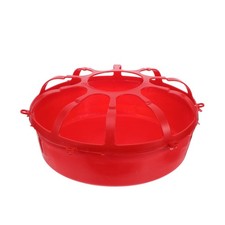 Chick Feeder Large Capacity Poultry Feeders Outdoor Chicken Fodder Trays Port