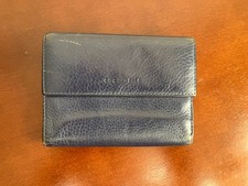 Coccinelle - Portafoglio in pelle blu scuro donna
