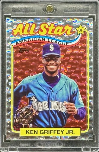 Ken Griffey Jr. RARE CRACKED ICE REFRACTOR TOPPS  INVESTMENT CARD MARINERS MINT