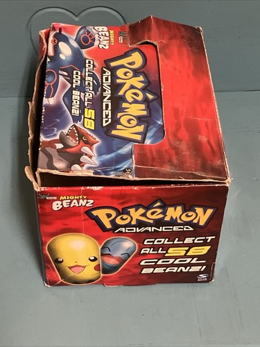 VTG ULTRA RARE 2004 POKEMON Y2K ADVANCED MIGHTY BEANZ BOX ONLY AS IS COLLECTORS - Picture 9 of 23