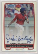 2012 Bowman Chrome Prospects Refractor /500 Jackie Bradley Jr #BCP66 Auto 0tw4