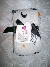 NWT Parents Choice Mummy Halloween Lightweight Fleece Baby Blanket 30 x 36