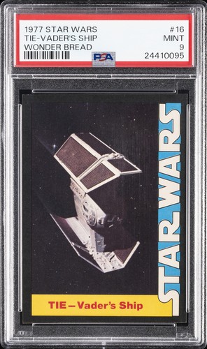 1977 Wonder Bread Star Wars #16 TIE - Vader's Ship — PSA 9