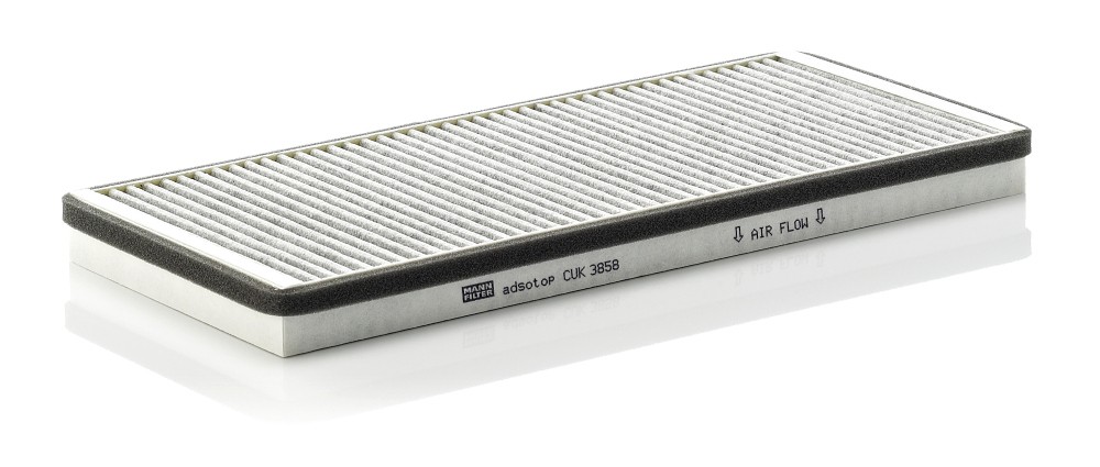 Eng.compart. middle, below plenum chamber cover MANN-FILTER CUK 3858 Filter, cab