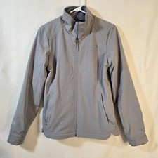 The North Face WINDWALL Full Zip Gray Jacket Lined Sz Small Excellent Condition