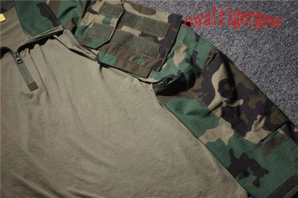 USMC Marines MARSOC M81 Woodland Camo Tactical Combat Top Shirt Uniform GEN3 - Image 3 of 4