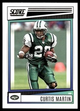 Curtis Martin 2022 Score #299 New York Jets NFL READ FREE SHIPPING AutographDen