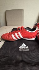 Adidas AdiNova AstroTurf Trainers - UK 10 Red & White Leather Upper.