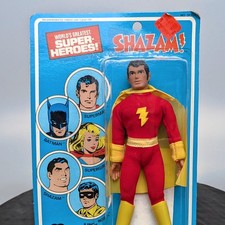 Mego Shazam 1977 Vintage 8â Action Figure Mint On Card Some Top Blister Damage