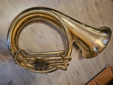 Helicon Bb Tuba Messing Pfeife Blasinstrument Horn UdSSR Sowjetisch Vintage...
